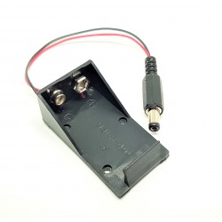 9V Battery Holder Box Case Wire with Plug 5.5*2.1mm