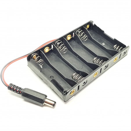 boîtier de batterie avec clip 6 piles AA pour Arduino 1163Z