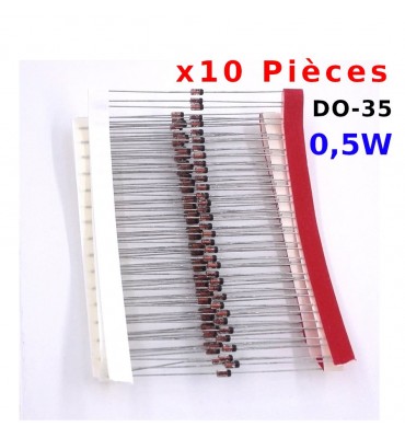 X10 Pcs Diode Zener do-35,...