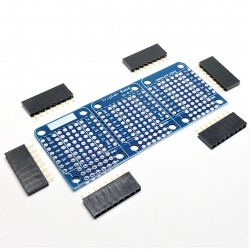 prototipazione Shield tripla per Wemos D1 Mini
