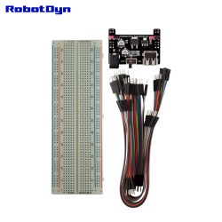 RobotDyn Breadboard + Alim 5 v/3.3 v (1A) + 60 cavalier câbleurs