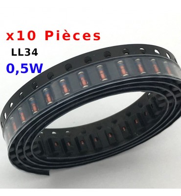 X10 Pcs Diode Zener LL34,...