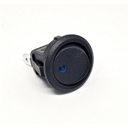 Commutateur à bascule, Rond, led bleu lumineuse, SPST, On-Off, 20A 12V