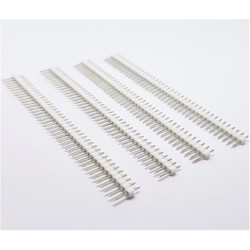 4 pcs WHITE 40 Pin 2.54mm...