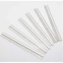 6 pcs WHITE 40 Pin 2.54mm...