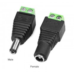 5.5x2.1mm adattatore maschio e Mano femminile con terminale