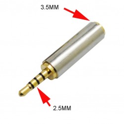 2.5mm mâle à 3.5mm femelle...