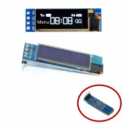 Display OLED LCD 0.91 pollici bianco 128x32 modulo SSD1306 Driver per Arduino