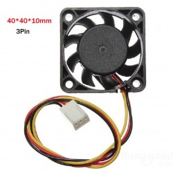 Mini ventilateur 12 V - 40 mm x 10 mm à 3 broches