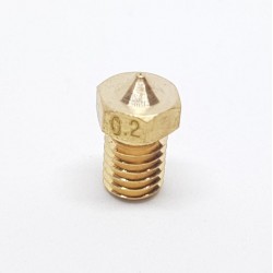 Ugello V6 V5 J-HEAD Ottone 0.2mm Per Filamento 1.75mm