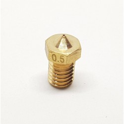 Ugello V6 V5 J-HEAD Ottone 0.5mm Per Filamento 1.75mm