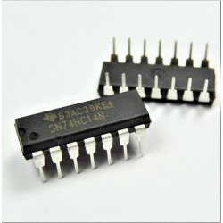 SN74HC14N - Inverter gate, Schmitt trigger, 1 input DIP-14