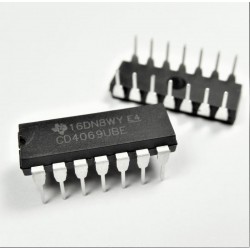 CD4069UBE Inverseur, CD4069, 6 entrée, DIP-14 CD4069-UBE