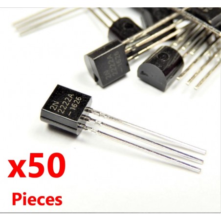 x50 pcs 2N2222 NPN 40V 0.8A Transistor TO-92 2n2222a 8010Z 