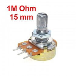 Potenciómetro 1M ohm B1M lineal WH148 con tuercas y arandelas