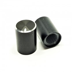 Bouton aluminium 10x14 pour potentiometre axe de 6 mm