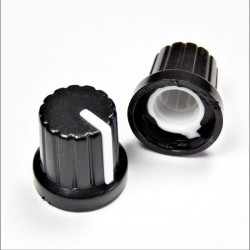 1 pc Bouton plastique pour potentiometre axe de 6 mm