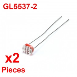 x2 pcs GL5537 Fotowiderstand 30-50kΩ Photoelektrischer Widerstand LDR