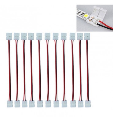 X10 Connection cables for LED Strip 2 Pin Monochrome SMD 5050 5630 10mm
