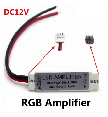 LED amplifier repeater 12v for LED strip RGB SMD 5050/2835/3528/5730/5630/3014