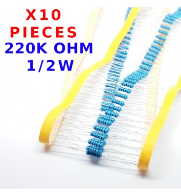 x10 Pcs 220K Ohm,...