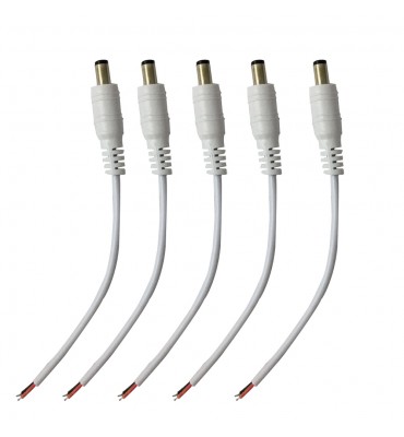 X5 Male power cable 5.5 x 2.1 mm 15cm