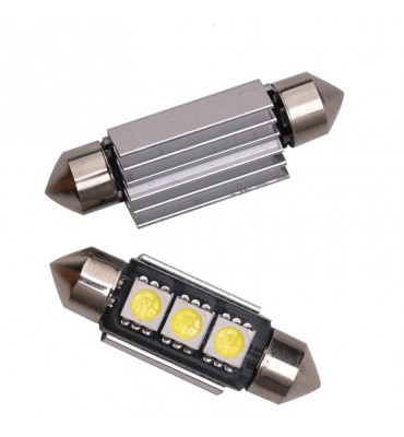2 Pcs 3 LED SMD C5W 36mm...