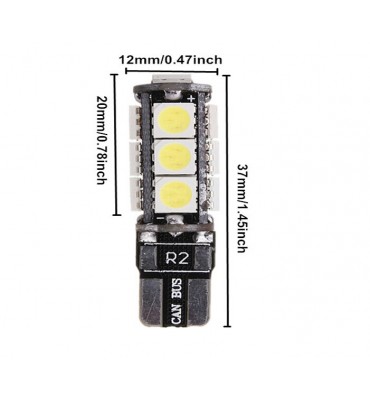 10 Pcs T10 LED W5W 194...
