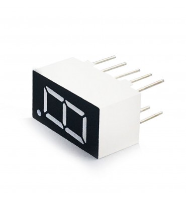 LED display Red 9mm 1 digit 7 red segments CC